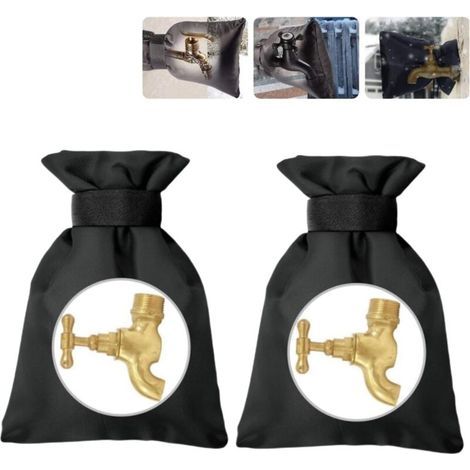 2pcs Antifreeze Faucet Cover, Faucet Cover Outdoor Garden Faucet Protection Garden Faucet Cover, for Winter Frost Protection, 20 x 14 cm (1/5)