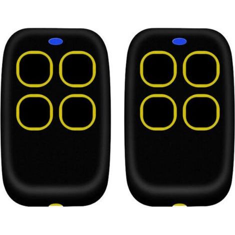 2PCSTélécommande portail universelle 4 en 1, télécommande rolling code universel multifréquence de 250 à 913 mhz. Radiocommande portail programmable version mise à jour avec liste de compatibil (1/4)