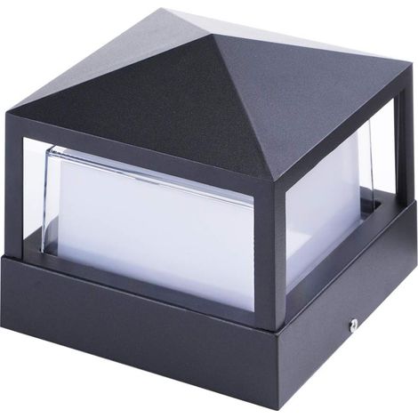Lampe Sur Poteau Extérieur - Aluminium étanche Ip65 - Lumière Blanche Chaude - Pour Jardin Villa Clture - 1 Pièce (1/5)