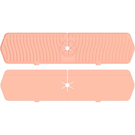 Protecteur d'éclaboussures de robinet de cuisine en silicone grand format, tapis anti-gouttes pour évier, idéal pour cuisine et salle de bain (1/5)