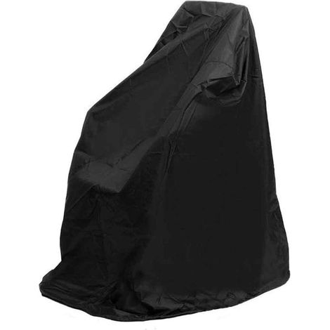 Housse De Protection Fauteuil Roulant Électrique - Imperméable Anti-UV - Extérieur Jardin Garage - 100x75x100cm Noir (1/5)