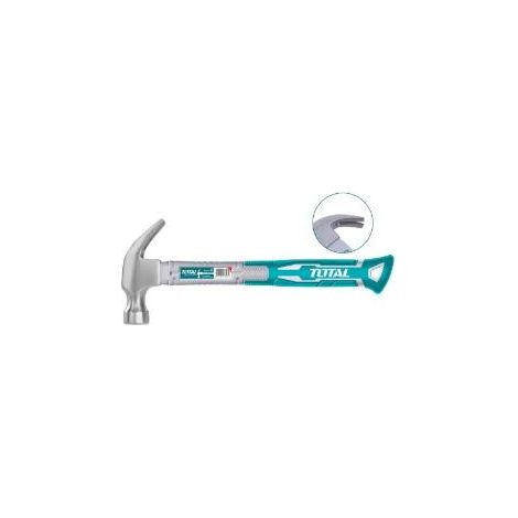 FPLUS martillo uña m/fibra 450 grs , Martillo de carpintero. Cabeza de acero al carbono forjado con sacaclavos de pala curva. Mango de fibra bimaterial. Especialmente diseñado para