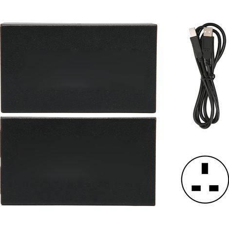 Prolongateur USB 2.0 panoramique à voie double, transmission POC avec alimentation via Ethernet, prise UK 100-240V (1/5)