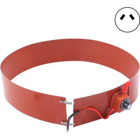 Ceinture chauffante en Silicone pour tambour à huile de 60l, coussin chauffant électrique en métal avec Thermostat, prise AU 1200W, 220V (1/5)