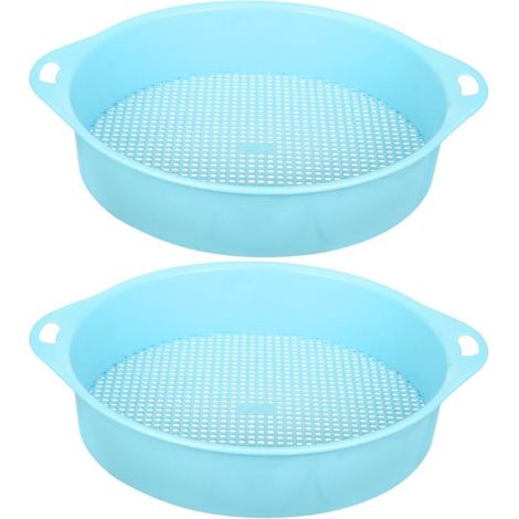 2pièces Sieve à Sol Multi-usages pour Jardinage De Filtrage pour Sol Et Outil Pratique pour Adultes pour Jardin Plage (1/5)