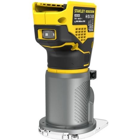 Stanley – Affleureuse sans fil 18V – Moteur Brushless – Vitesse 16000-30000 tr/min – Diamètre de pince 8mm – Pour bois dur et teck