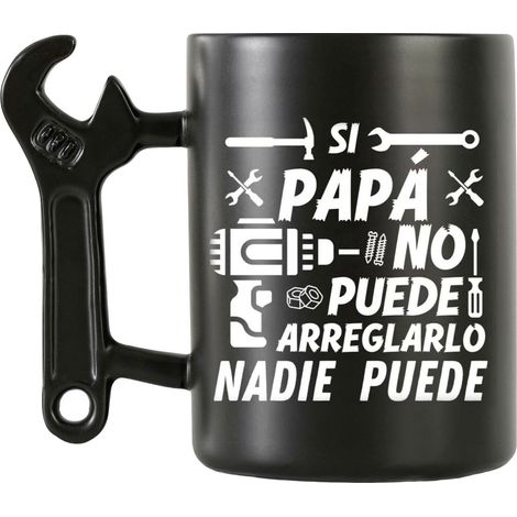 Tasse À Café - Poignée En Forme De Clé Anglaise - Céramique Sans BPA - 350 ml - Pour Père - Idéal Pour La Fête Des Pères Et Les Occasions Spéciales - 1 Pièce (1/5)