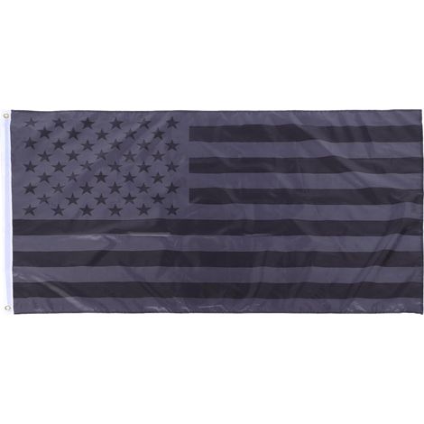 Flag Decoration in Polyester Black 90x150cm Wiederverwendbar