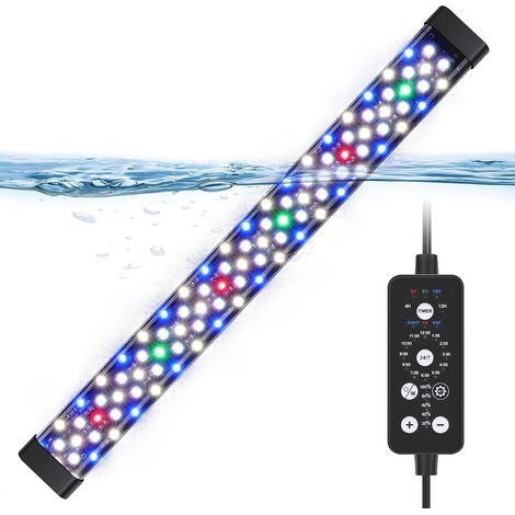 Submersible LED Light, 24W Full Spectrum, 9 Adjustable Colors, 10 Brightness Levels, Aquarium 71-137cm (1/5)