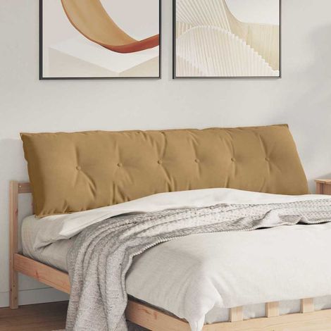 Rückenkissen Braun 180 x 50 cm Cordstoff