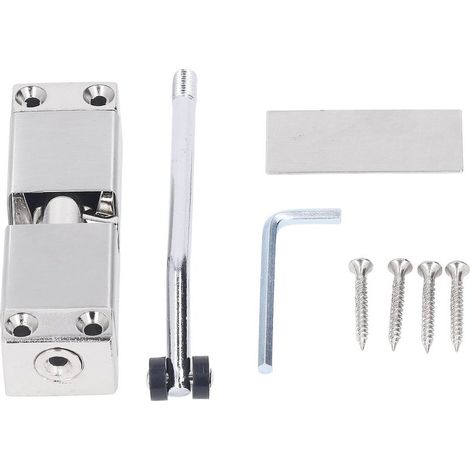 Ferme-porte Automatique Muet, Ferme-porte Automatique à Ressort en Aluminium Moulé à Froid en Acier Laminé à Froid, Quincaillerie de Fermeture de Porte pour Porte D'entrée en Bois de Porte D'hôtel (1/5)