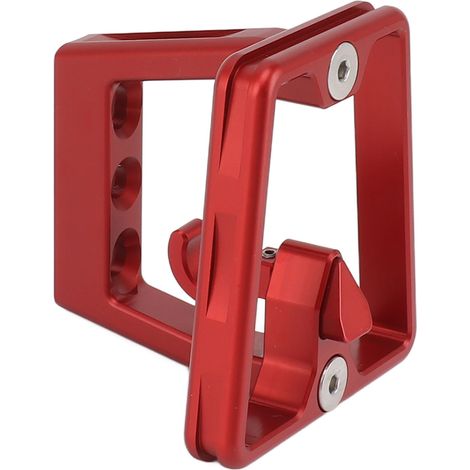 Frontgepäckträger aus Aluminiumlegierung für Falträder, 3-Loch-Befestigung, Montageadapter mit Schrauben, rot (1/5)