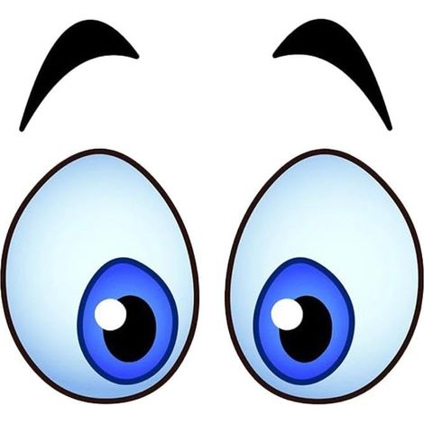 Autocollants yeux drôles autocollants pour les robot étanche dessin animé aspirateur tondeuse - (1/5)