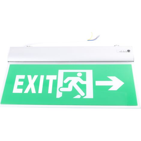 Panneau lumineux de sortie de secours à LED en acrylique 110-220 V, indicateur d'évacuation. (1/5)