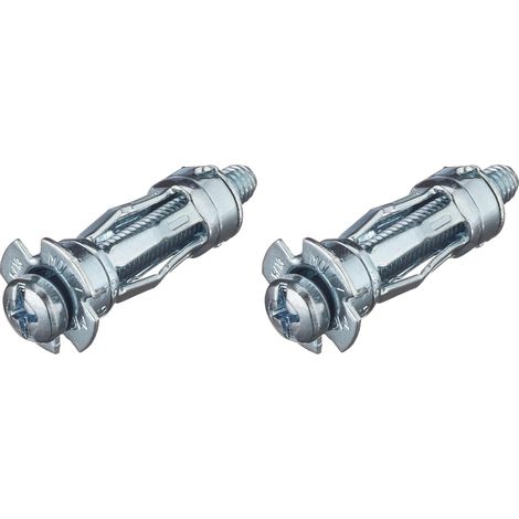 20 - Cheville Métallique - Vis M6 - Expansion Pour Parois Vides - Fixation Murale - Gris - 6x34mm (1/4)