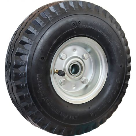 Roue gonflable pour chariot 25 x 7.5 cm - Axe 16 mm - Linxor (1/6)