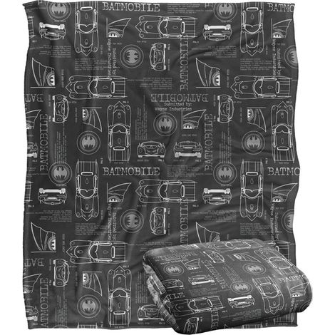 BATMAN PLAID SOYEUX SUPER DOUX, 152 X 127 CM BM3038-BKT3-50X60