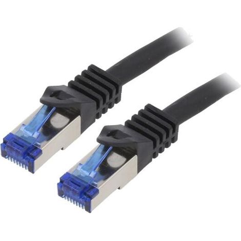 Cable reseau RJ45 male S-FTP Cat 6a noir - 1.5m