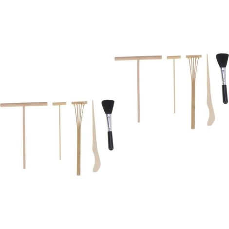 10pièces Set De Râteaux pour Jardin Zen Outils De Microlandschaft pour Et Décoration De Sable (1/5)