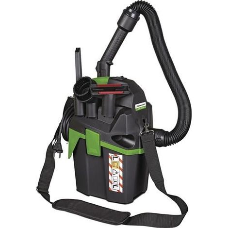 Aspirateur à sec 1200 W – Dépression 230 mbar – Débit d'air 1500 l/min – Capacité 6 L – Pour chantiers humides et espaces confinés – Cleancraft