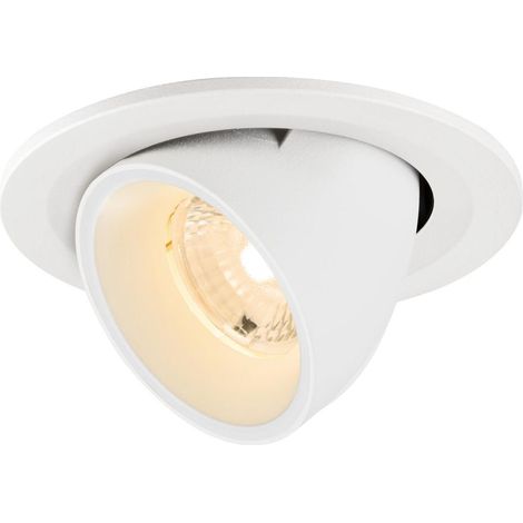 Spot encastré NUMINOS® GIMBLE S intérieur 2700 K 40° IP20 rond blanc - SLV - 1009392