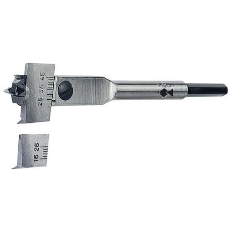 Mèche à bois extensible, queue 6 pans, capacité 15 à 45 mm, longueur 130 mm (1/4)