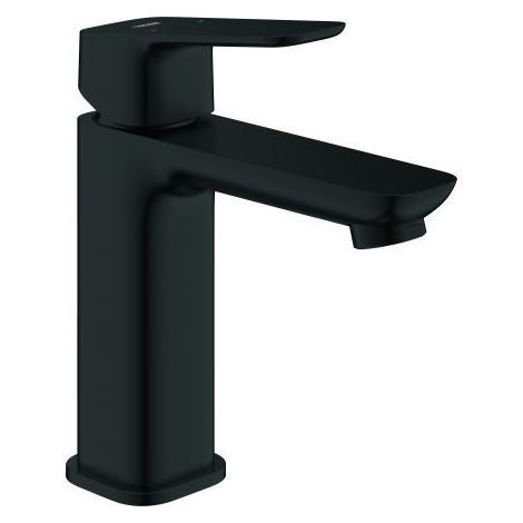 GROHE Einhand-Waschtischbatterie Cubeo 101755, M-Size, glatter Körper, matt black (1/4)