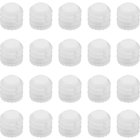 Newway Lot de 100 chevilles d'expansion pour charnières M4x8mm, en plastique blanc, compatibles avec les armoires de 8,8x8 mm. (1/5)