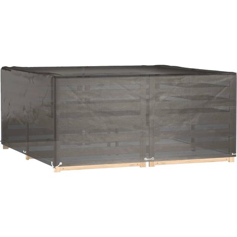 Housse de salon de jardin 16 œillets 205x205x90 cm carré vidaXL
