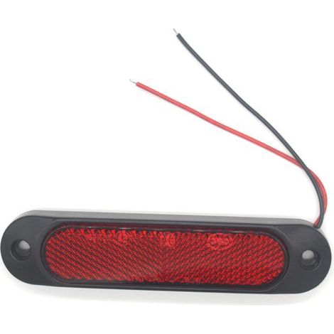 AIDUCHO 2 Pièces-Feux Latéraux À Réflecteur Rouge Camion Remorque Caravane Lumières 27led (1/4)