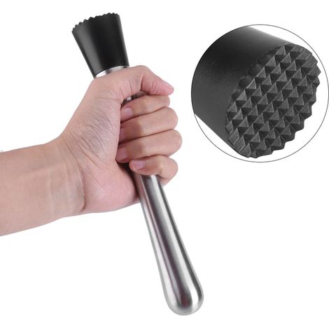 Bâton Mélangeur Cocktail en Acier Inoxydable - Muddler pour Mojito et Mixeur de Fruits - Accessoire Bar DIY