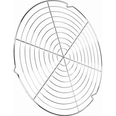 Parrilla redonda con rejilla metálica – Arco robusto, revestimiento antiadherente, resistente al calor – Diámetro 32,5 cm (1/5)