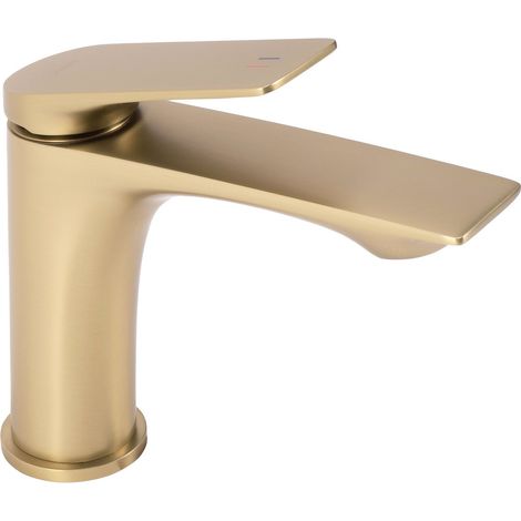 Bathroom faucet Rea AVALON brush gold Low