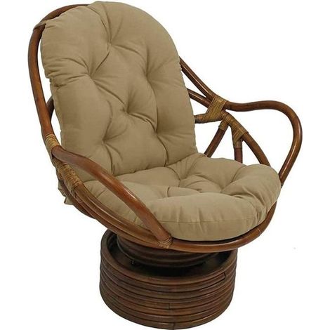Coussin pour Fauteuil à Bascule - Lavable - 48 x 24 x 5 pouces-Kaki (1/4)
