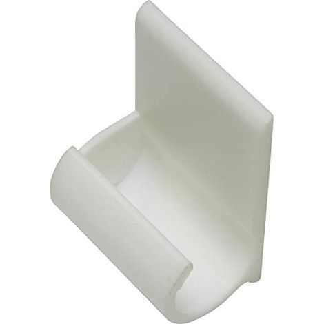 Gardinia Supporto Adesivo a Gancio per Bacchette per Tendine, 1 Paio, Autoadesivo, Ø 11-12 mm, Plastica, Bianco (1/2)
