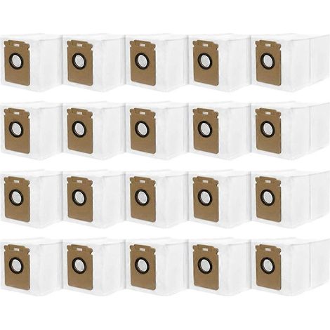 20PCS Aspirateur Sac à poussière pour Roborock H60 Hub Ultra / H60 Hub Pro pièce détachée Sac à poussière (1/5)