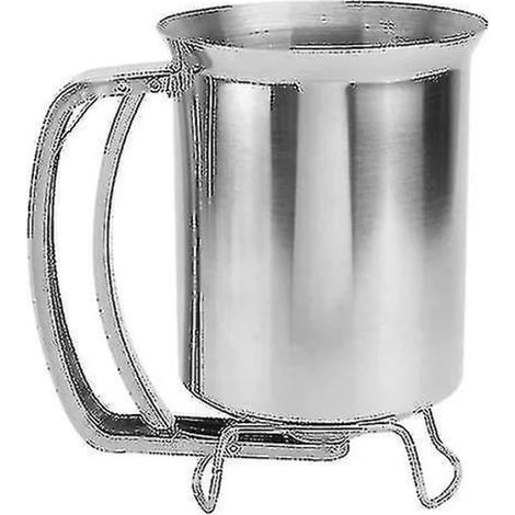 Dosatore professionale in acciaio inox per pastella per pancake, ideale per preparare cupcake, muffin, pancake e waffle, 800 ml (1/3)