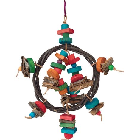 Jouet à mâcher pour perroquet, bloc de cage à oiseaux, jouet de dentition à déchirer, puzzle en bois pour petits et moyens oiseaux, idéal pour les inséparables et les conures.