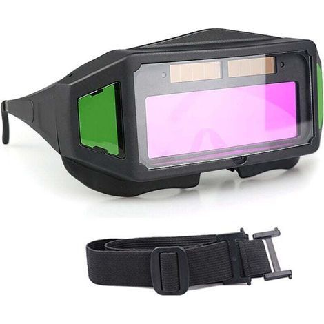 Lunettes de Soudure, Masque de Soudeur Automatique, Auto-assombrissantes Solaires Lentilles TIG MIG Lunettes Soudeur pour Protection des Yeux (1/4)