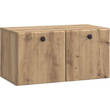 Mueble de TV de pared 59,5 x 31 x 30 cm Roble Artesanal