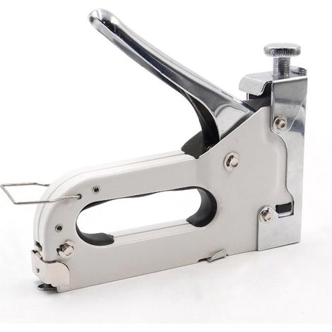 Agrafeuse robuste pour la décoration intérieure, agrafeuse 4 en 1 avec 800 agrafes, pour une utilisation sur bois, etc., 1 jeu.