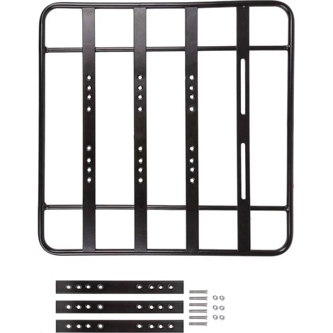Porte-bagages arrière de vélo universel amovible avec étagère d'extension élargie, porte-bagages à dégagement rapide (1/5)