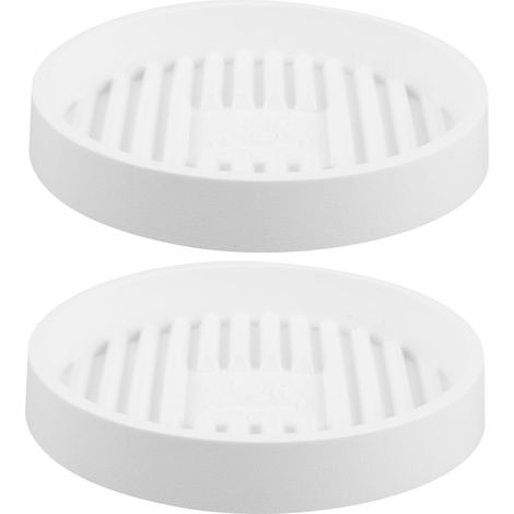 Platos redondos de plástico de 2 piezas para macetas con soportes de ventosa, adecuados para baño y jardín.