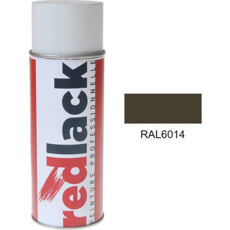 Bomboletta di Vernice spray 400ml – RAL 6014 – Giallo oliva – satinata – multisupporto – Redlack