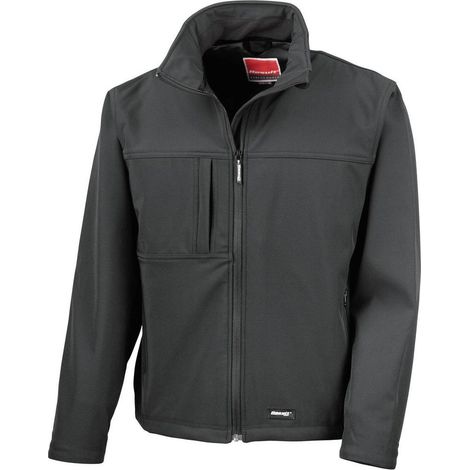 Result Giacca da lavoro classica in softshell Nero S