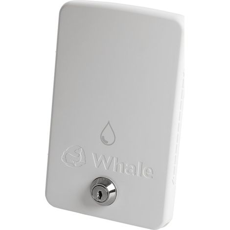 Whale Easi-Slide - Cache pour prises externes, blanc, avec clé pour camping-car, camping-car, vanlife (1/2)