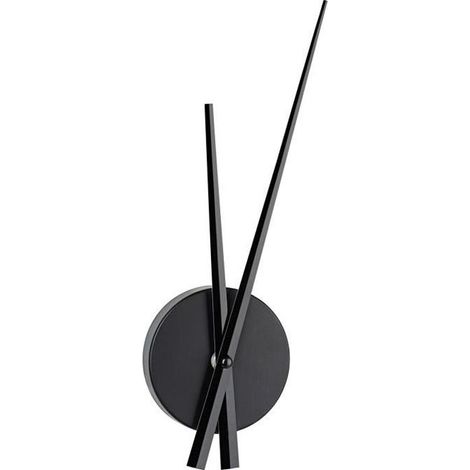 TFA Dostmann 60.3036.01 Horloge murale, Plastique, noir, 9.6 x 3,3 x 31 cm