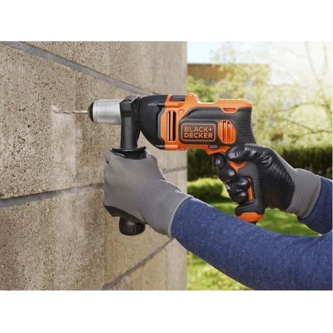 Black & Decker – Perceuse à percussion filaire 850W – Cadence 54 400 cps/min – Pour béton et métal – Mandrin 13mm – BEH850QS — vue 5