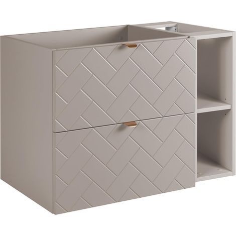 Mobile da bagno, Cashmere, 80 x 57 x 46 cm, Maniglie Dorate (1/5)