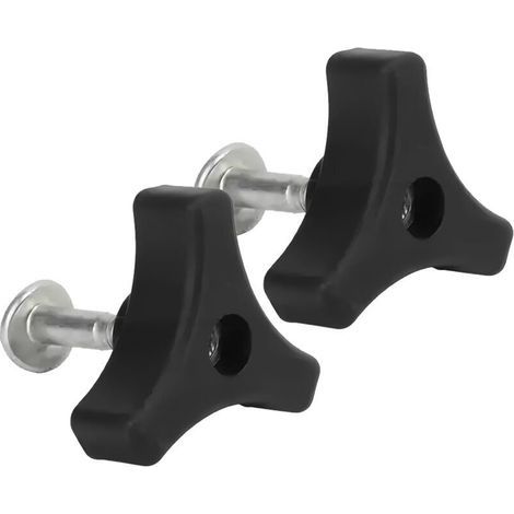 Lawnmower handles – 2-piece set with universal nuts and bolts made of durable metal and plastic (1/4)